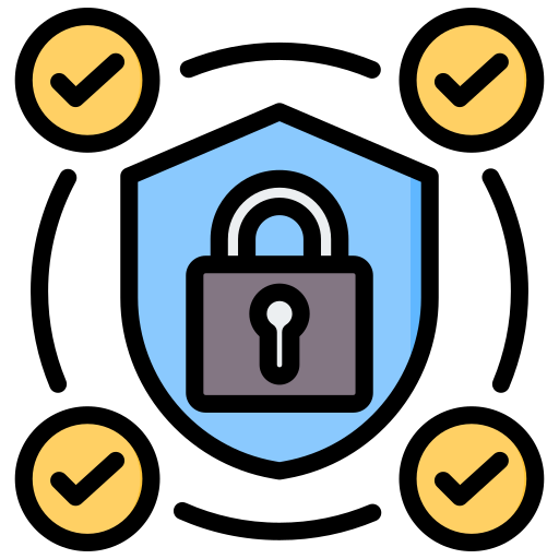 Icono de seguridad web y de datos: Garantiza la protección y privacidad de la información en línea con medidas de seguridad sólidas.